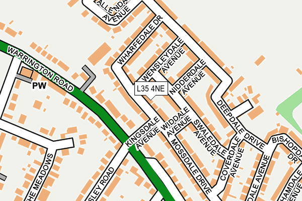 L35 4NE map - OS OpenMap – Local (Ordnance Survey)