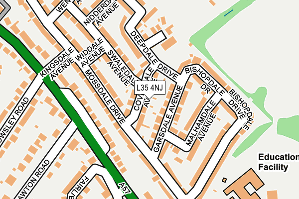 L35 4NJ map - OS OpenMap – Local (Ordnance Survey)