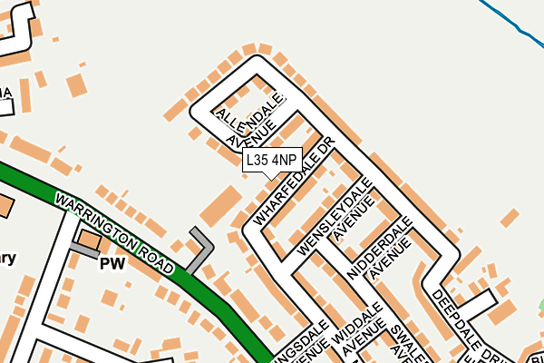 L35 4NP map - OS OpenMap – Local (Ordnance Survey)