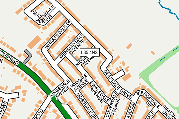 L35 4NS map - OS OpenMap – Local (Ordnance Survey)