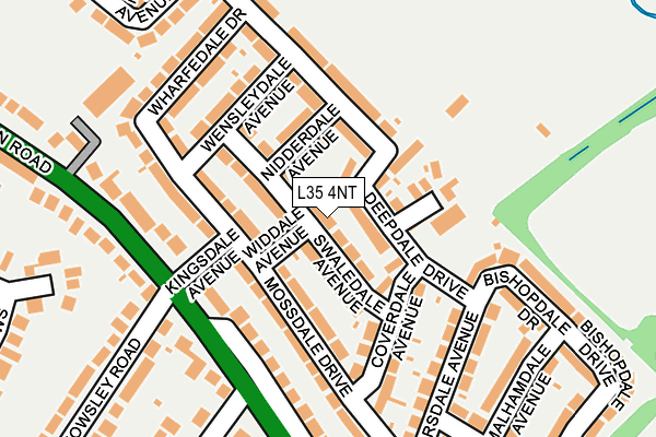 L35 4NT map - OS OpenMap – Local (Ordnance Survey)