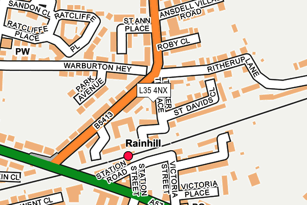 L35 4NX map - OS OpenMap – Local (Ordnance Survey)