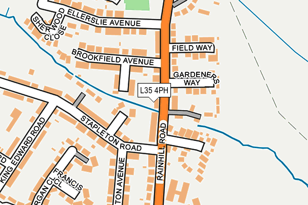 L35 4PH map - OS OpenMap – Local (Ordnance Survey)