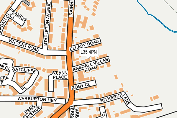 L35 4PN map - OS OpenMap – Local (Ordnance Survey)