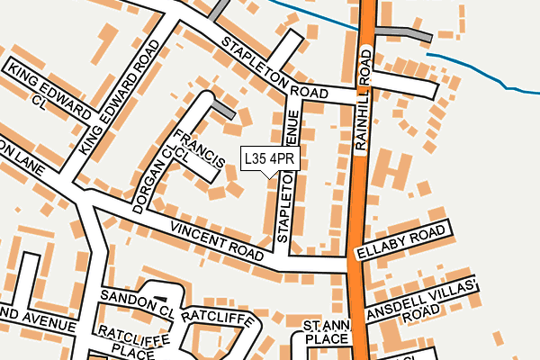 L35 4PR map - OS OpenMap – Local (Ordnance Survey)
