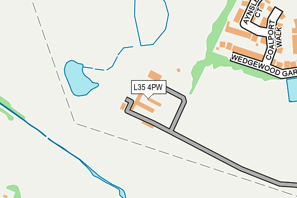 L35 4PW map - OS OpenMap – Local (Ordnance Survey)