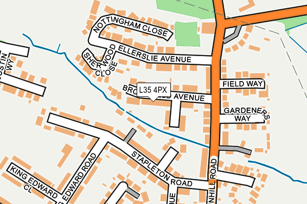 L35 4PX map - OS OpenMap – Local (Ordnance Survey)