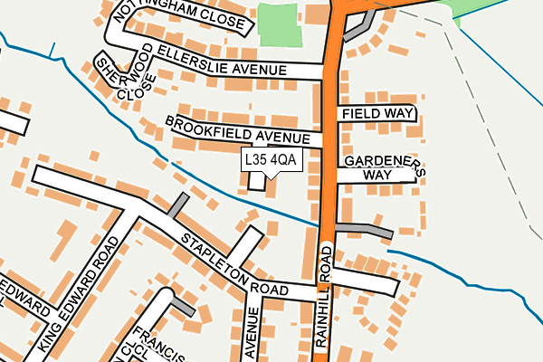 L35 4QA map - OS OpenMap – Local (Ordnance Survey)