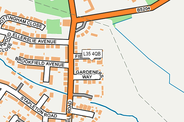 L35 4QB map - OS OpenMap – Local (Ordnance Survey)