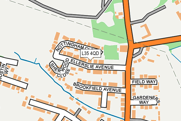L35 4QD map - OS OpenMap – Local (Ordnance Survey)