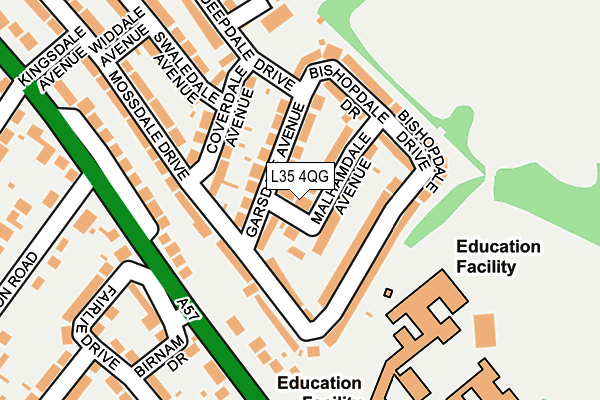 L35 4QG map - OS OpenMap – Local (Ordnance Survey)