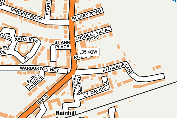 L35 4QW map - OS OpenMap – Local (Ordnance Survey)