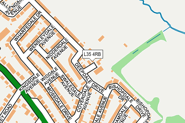 L35 4RB map - OS OpenMap – Local (Ordnance Survey)
