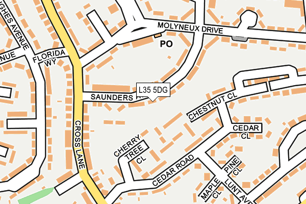 L35 5DG map - OS OpenMap – Local (Ordnance Survey)