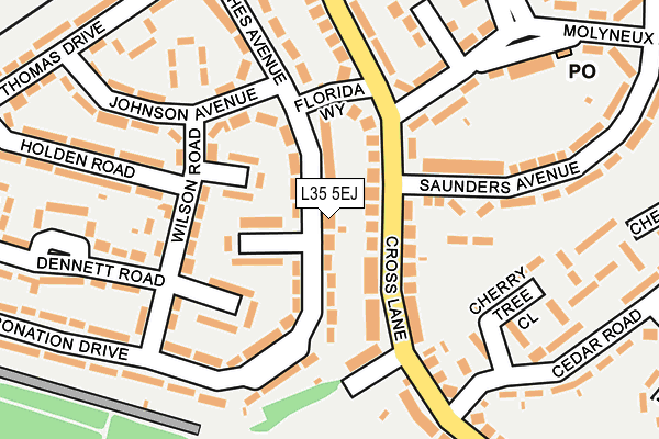 L35 5EJ map - OS OpenMap – Local (Ordnance Survey)