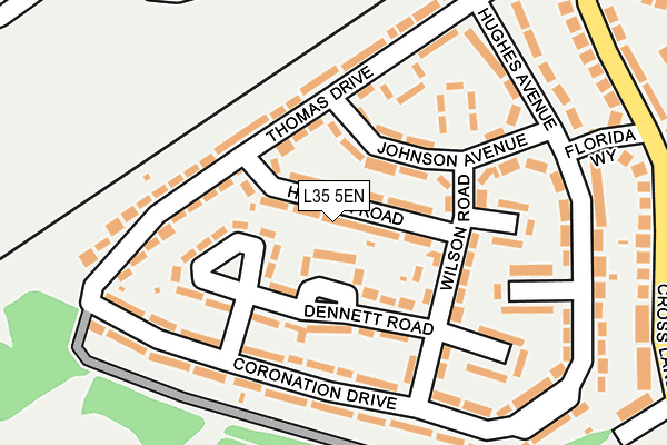L35 5EN map - OS OpenMap – Local (Ordnance Survey)