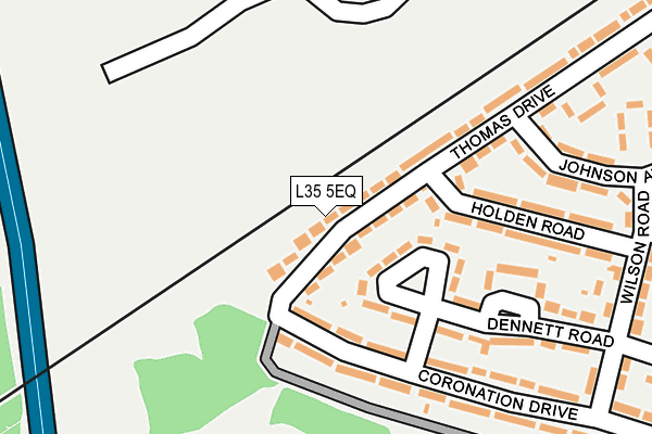 L35 5EQ map - OS OpenMap – Local (Ordnance Survey)