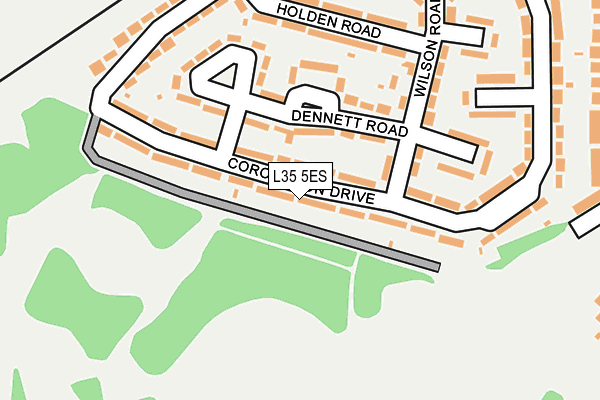 L35 5ES map - OS OpenMap – Local (Ordnance Survey)