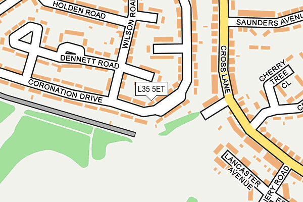 L35 5ET map - OS OpenMap – Local (Ordnance Survey)