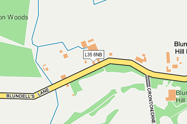 L35 6NB map - OS OpenMap – Local (Ordnance Survey)