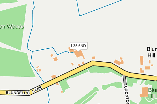 L35 6ND map - OS OpenMap – Local (Ordnance Survey)