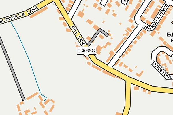 L35 6NG map - OS OpenMap – Local (Ordnance Survey)