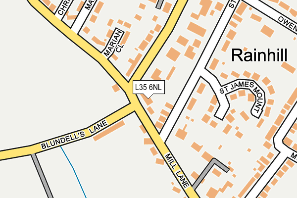 L35 6NL map - OS OpenMap – Local (Ordnance Survey)