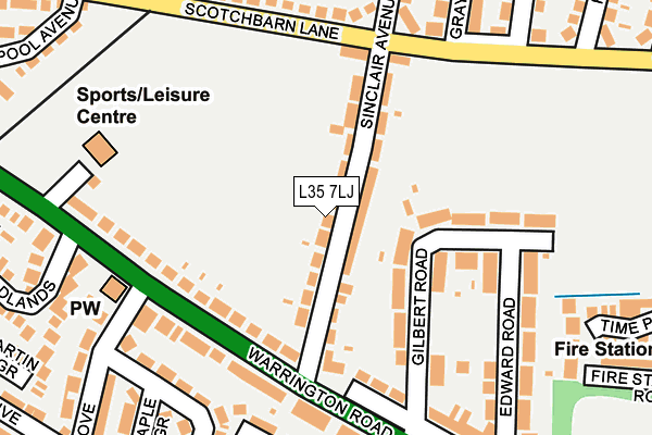 L35 7LJ map - OS OpenMap – Local (Ordnance Survey)