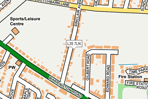 L35 7LN map - OS OpenMap – Local (Ordnance Survey)