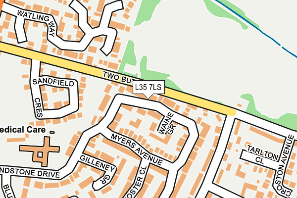 L35 7LS map - OS OpenMap – Local (Ordnance Survey)