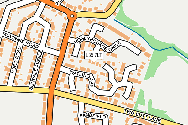 L35 7LT map - OS OpenMap – Local (Ordnance Survey)