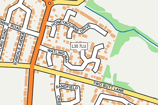 L35 7LU map - OS OpenMap – Local (Ordnance Survey)