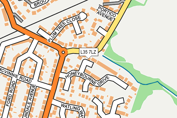 L35 7LZ map - OS OpenMap – Local (Ordnance Survey)