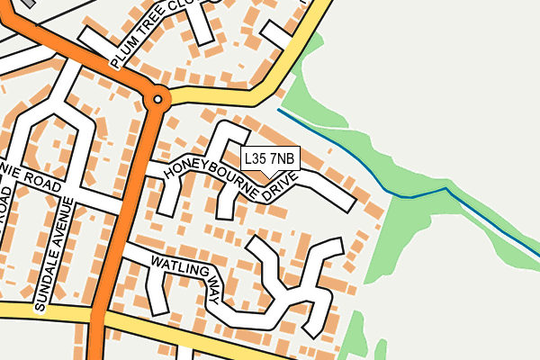 L35 7NB map - OS OpenMap – Local (Ordnance Survey)