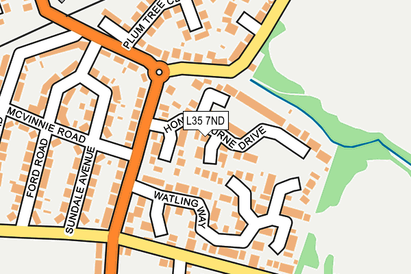 L35 7ND map - OS OpenMap – Local (Ordnance Survey)