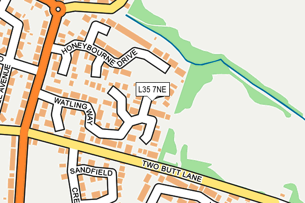 L35 7NE map - OS OpenMap – Local (Ordnance Survey)