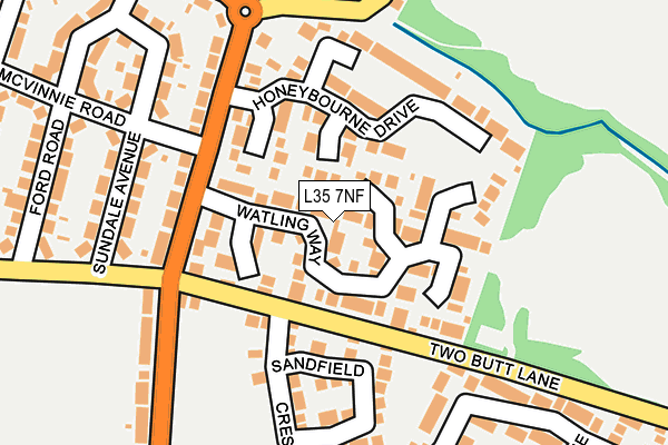 L35 7NF map - OS OpenMap – Local (Ordnance Survey)