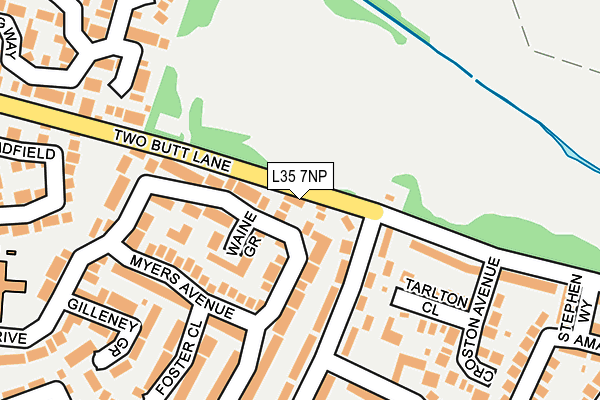 L35 7NP map - OS OpenMap – Local (Ordnance Survey)