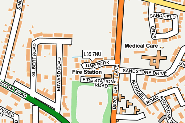 L35 7NU map - OS OpenMap – Local (Ordnance Survey)