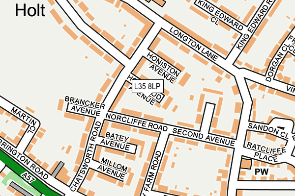 L35 8LP map - OS OpenMap – Local (Ordnance Survey)