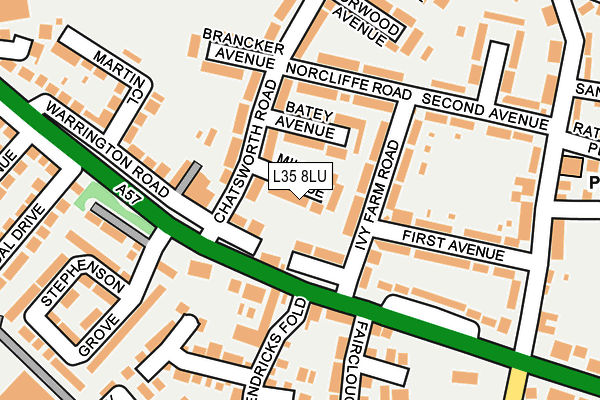 L35 8LU map - OS OpenMap – Local (Ordnance Survey)