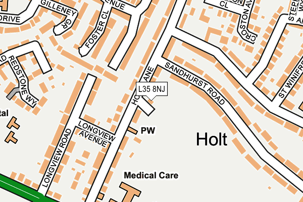 L35 8NJ map - OS OpenMap – Local (Ordnance Survey)