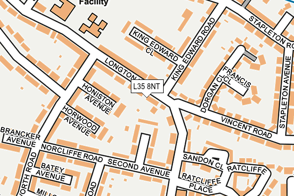 L35 8NT map - OS OpenMap – Local (Ordnance Survey)