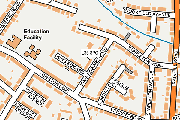 L35 8PG map - OS OpenMap – Local (Ordnance Survey)