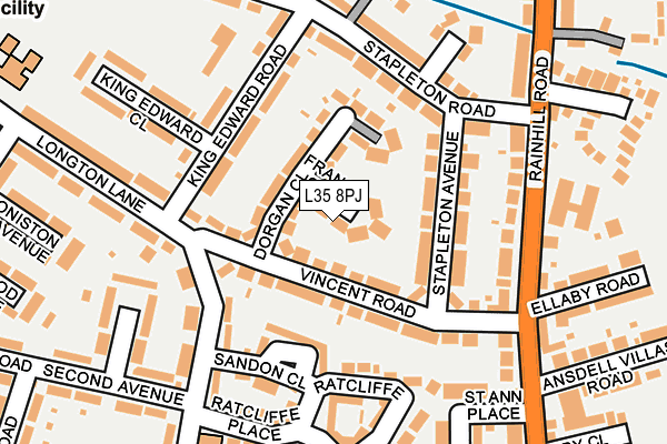 L35 8PJ map - OS OpenMap – Local (Ordnance Survey)
