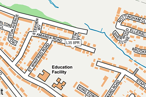 L35 8PR map - OS OpenMap – Local (Ordnance Survey)