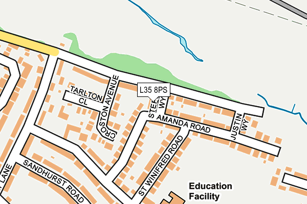 L35 8PS map - OS OpenMap – Local (Ordnance Survey)