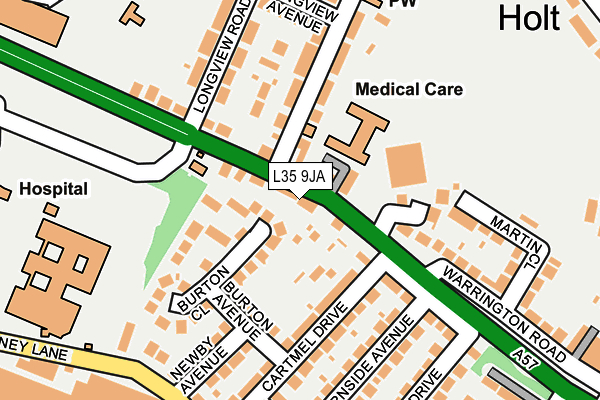 L35 9JA map - OS OpenMap – Local (Ordnance Survey)