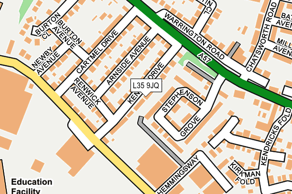 L35 9JQ map - OS OpenMap – Local (Ordnance Survey)