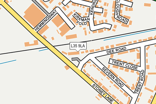 L35 9LA map - OS OpenMap – Local (Ordnance Survey)